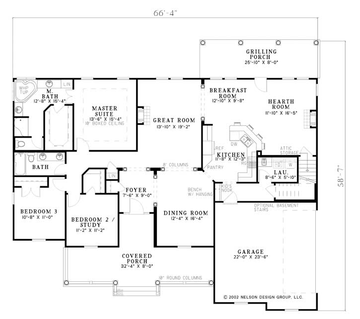 House Plan NDG 789 Main Floor