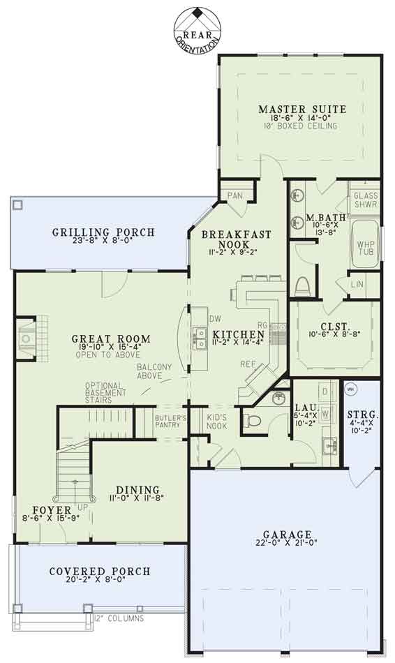 House Plan NDG 1092 Main Floor