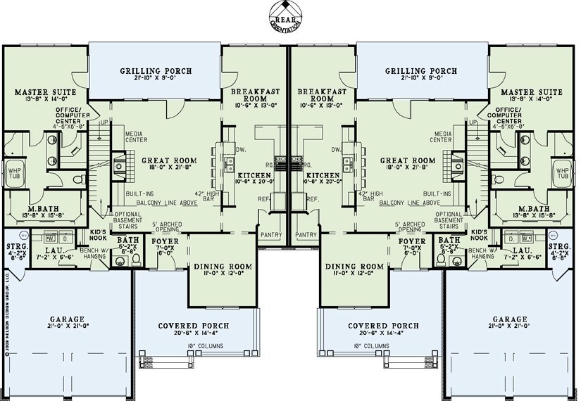 House Plan NDG 1305 Main Floor