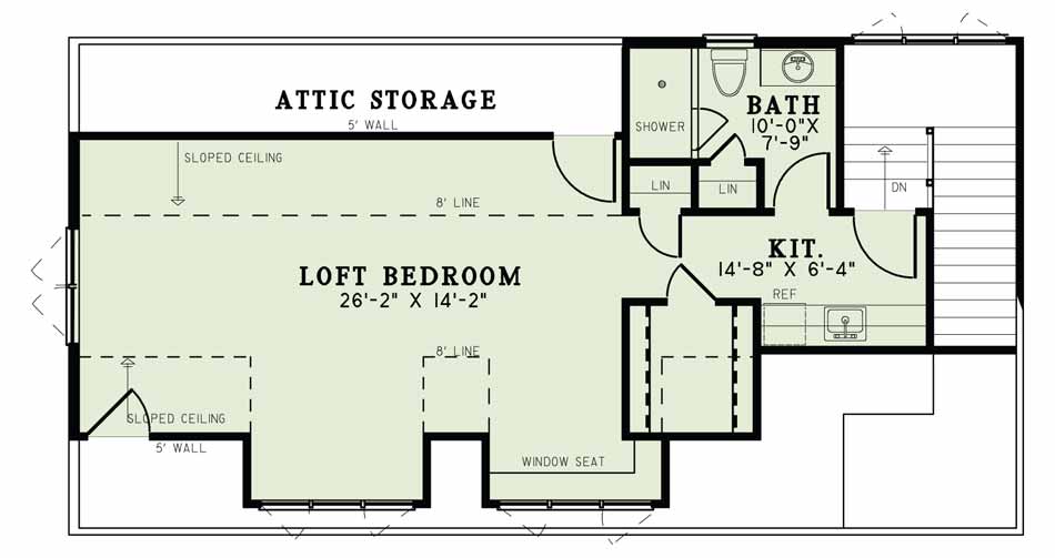 House Plans NDG1652-Upper Floor