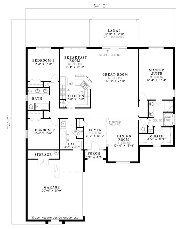 House Plan NDG 554 Main Floor