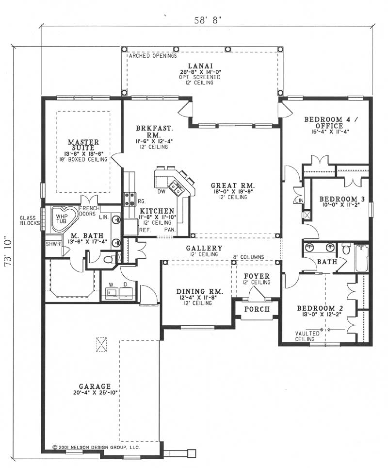 House Plan NDG 557 Main Floor
