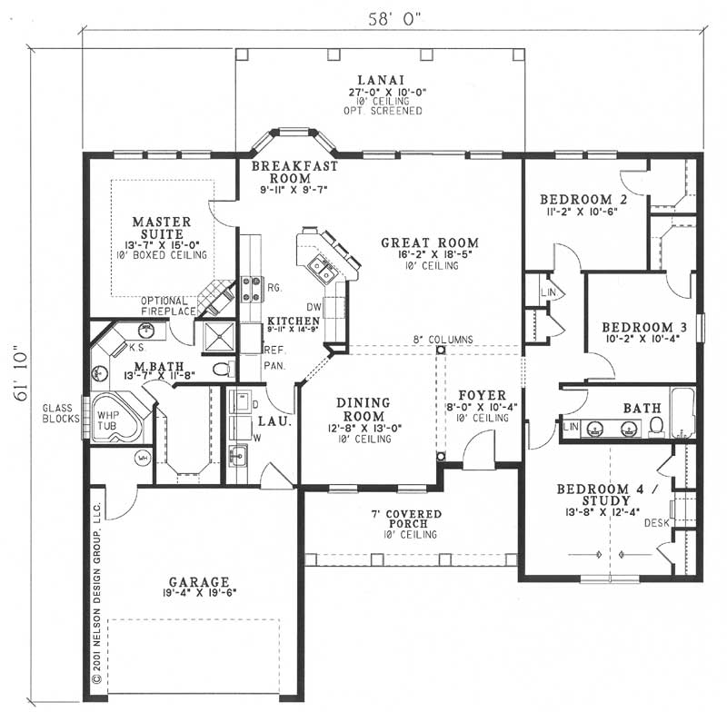 House Plan NDG 561 Main Floor
