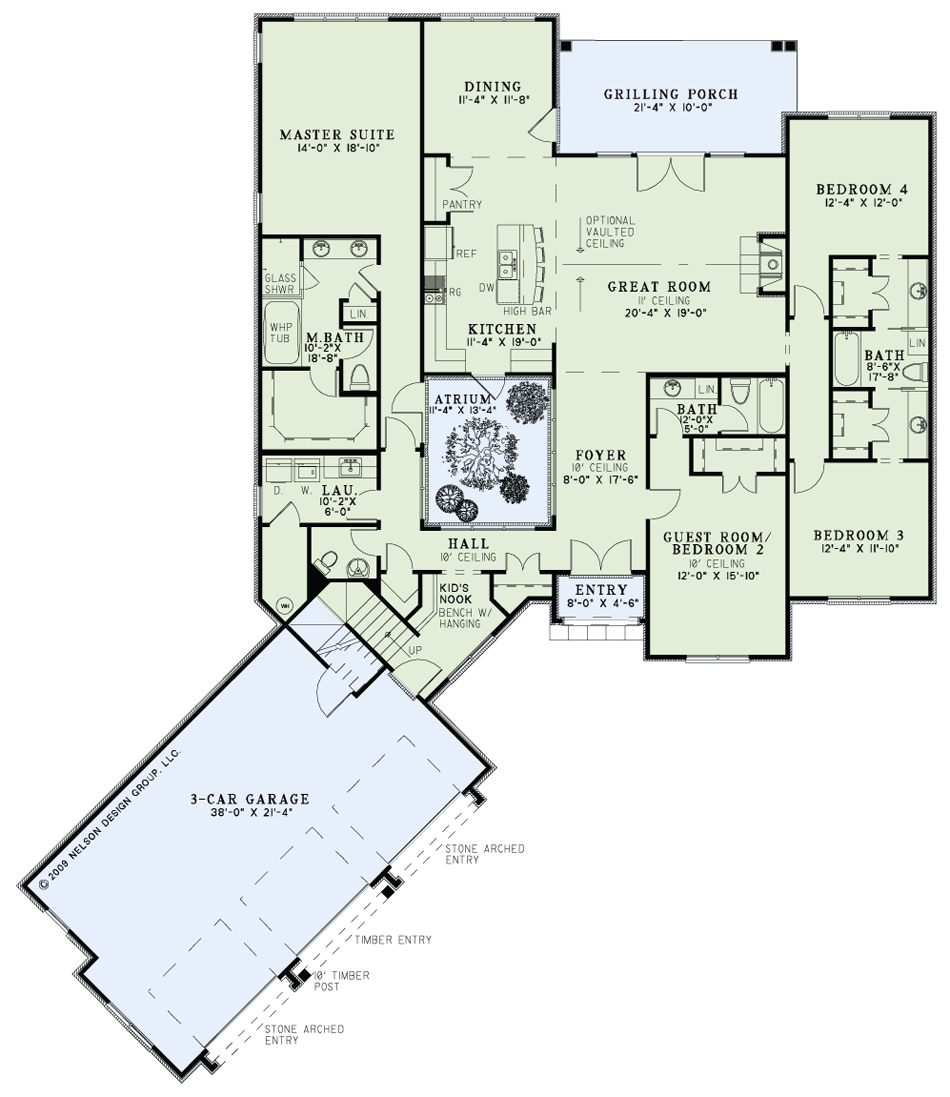 House Plan NDG 1294 Main Floor