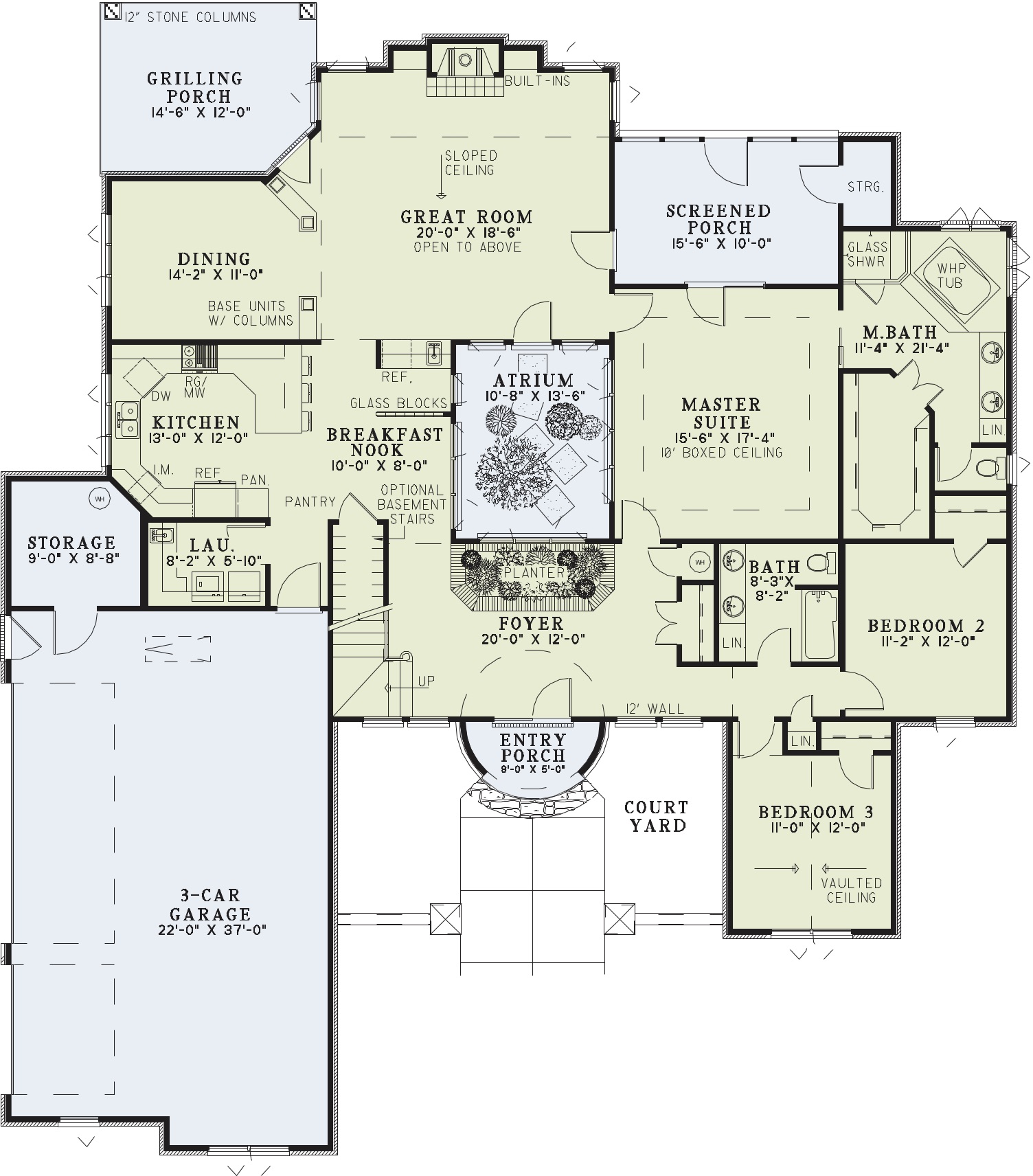 Nelson Design Group › House Plan 1141 Bella Vista, Tuscany