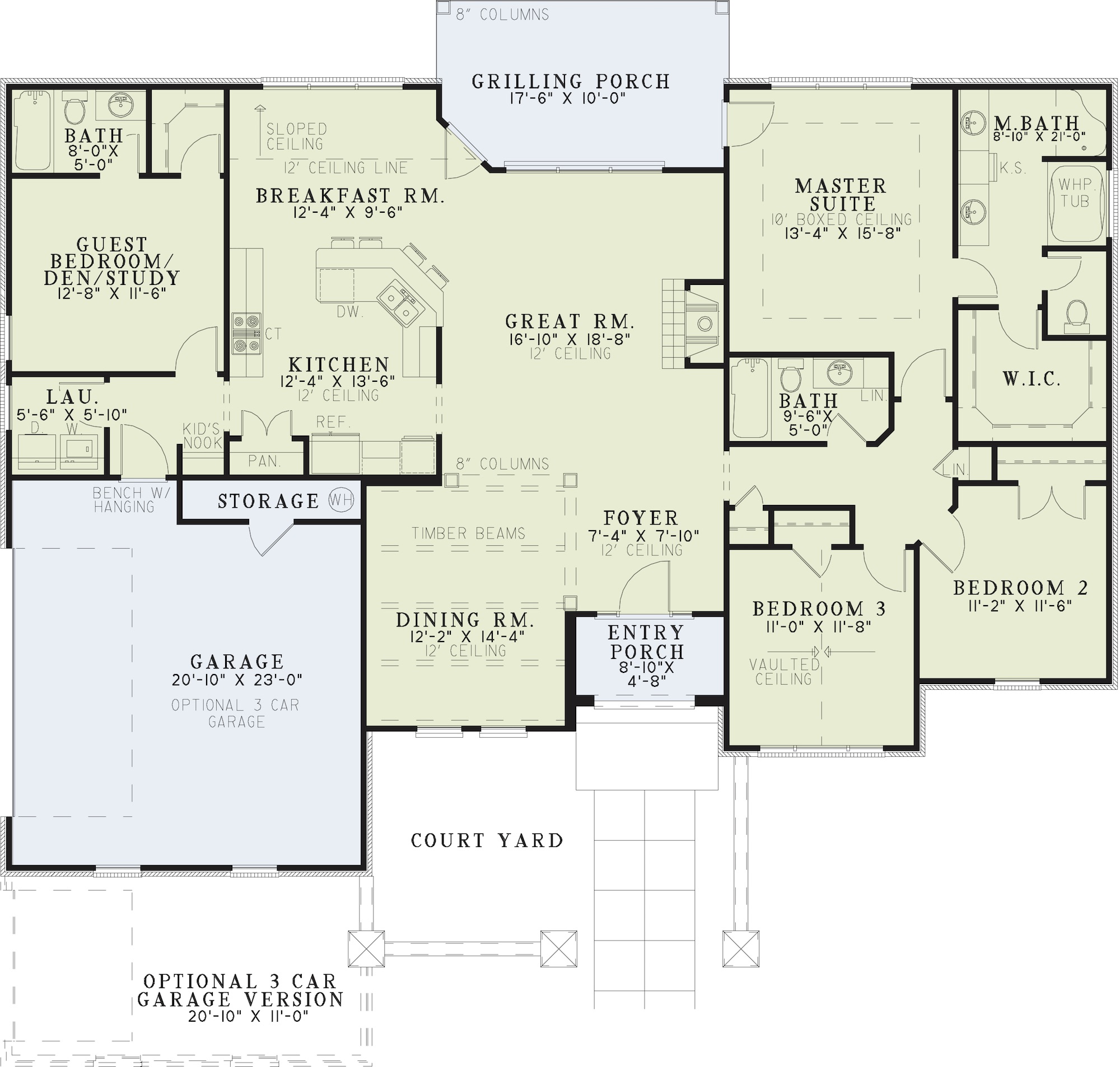 House Plan NDG 1145 Main Floor