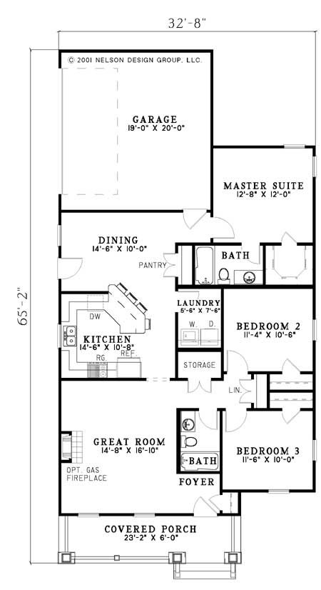House Plan NDG 628 Main Floor