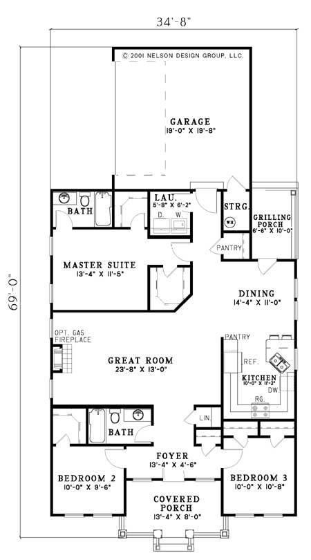 House Plan NDG 630 Main Floor