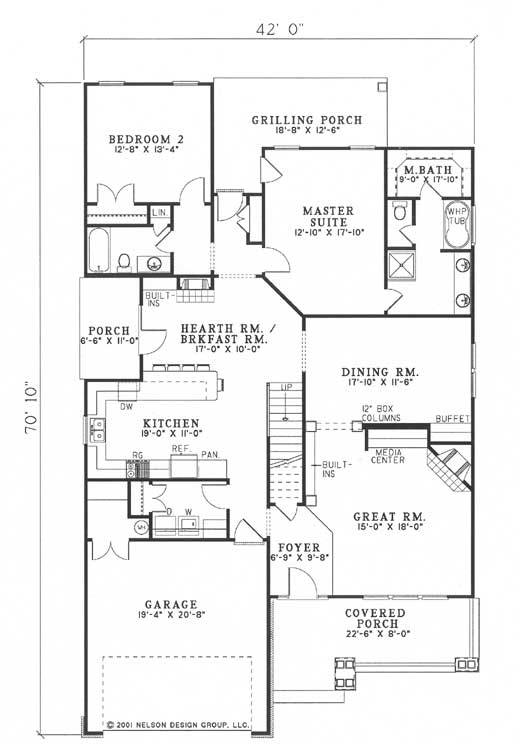 House Plan NDG 587 Main Floor