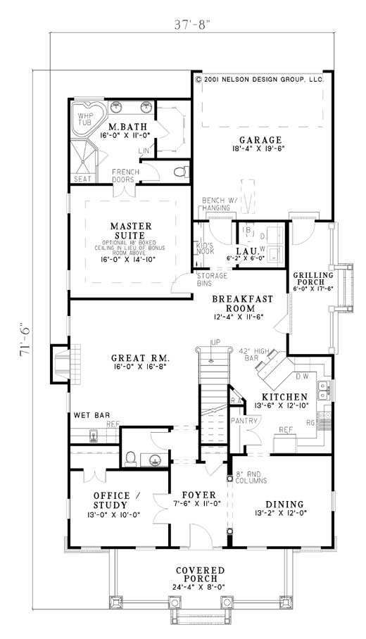 House Plan NDG 594 Main Floor