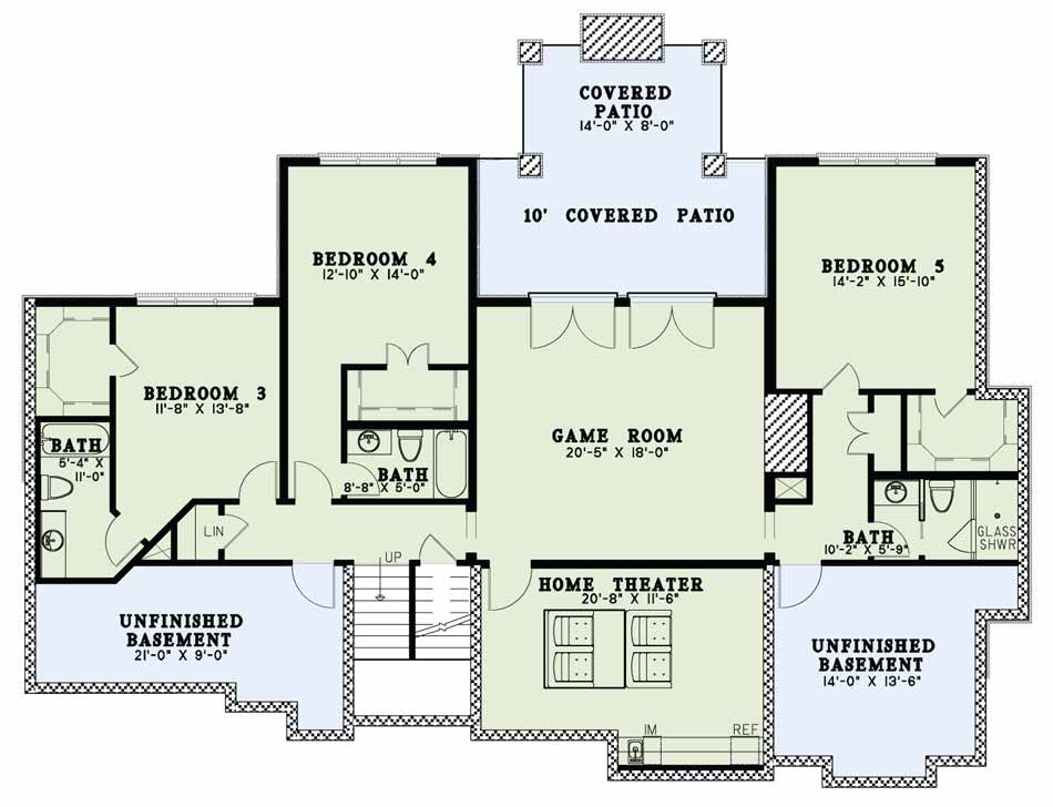 House Plan NDG 1639 Basement