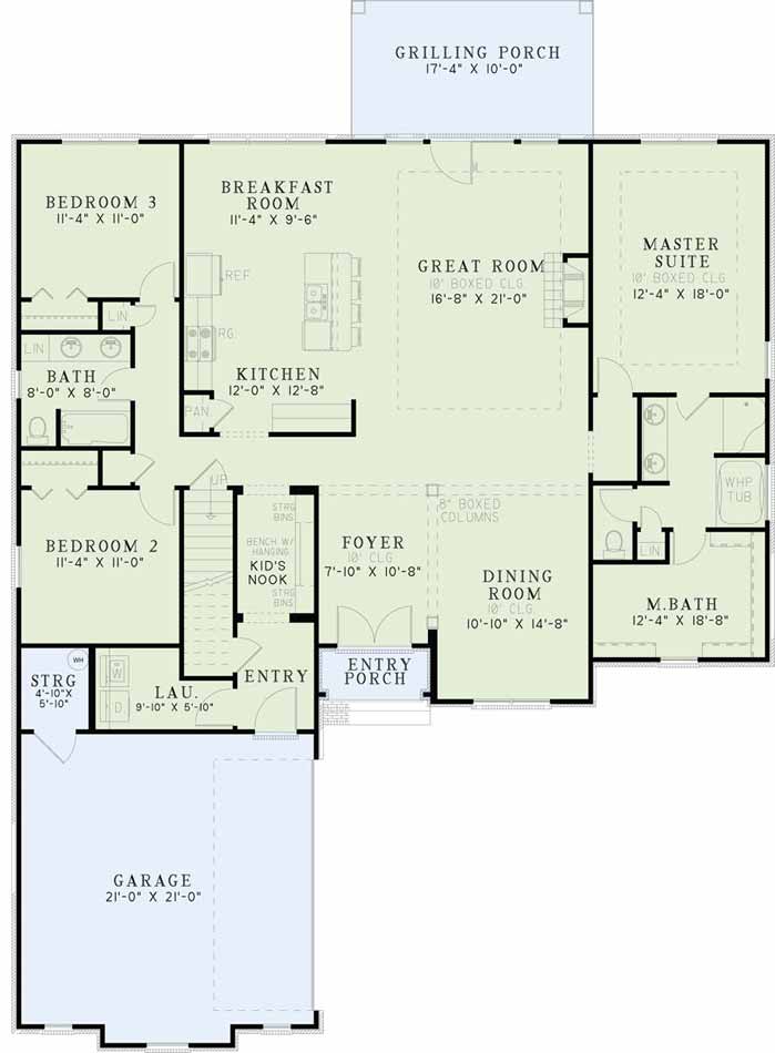 House Plan NDG 1408 Main Floor