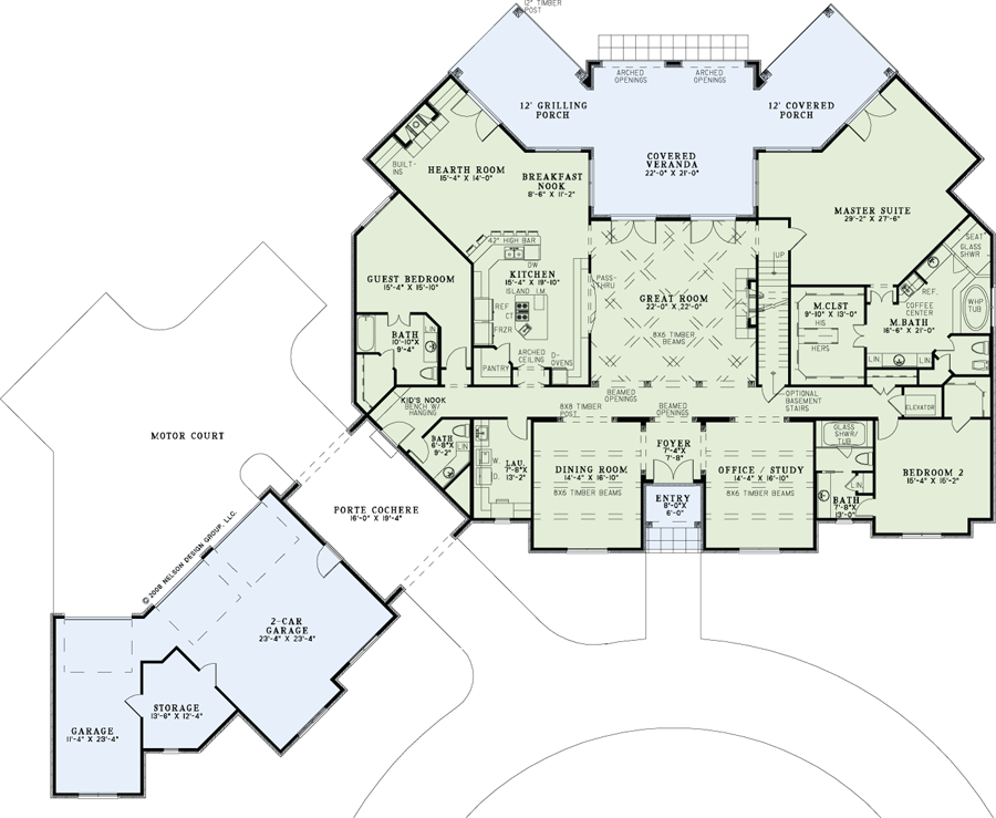 House Plan NDG 1231 Main Floor