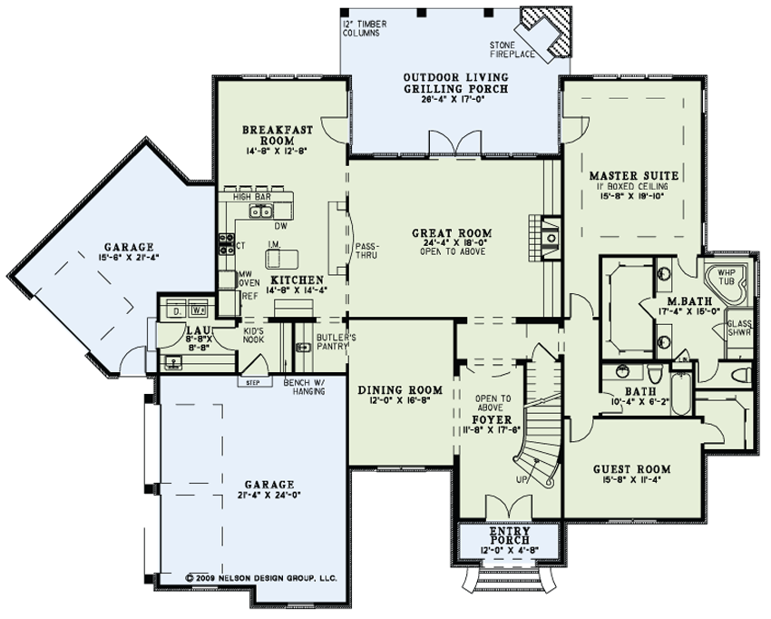House Plan NDG 1289 Main Floor
