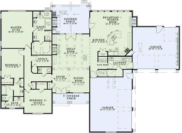 House Plan NDG 1352 Main Floor