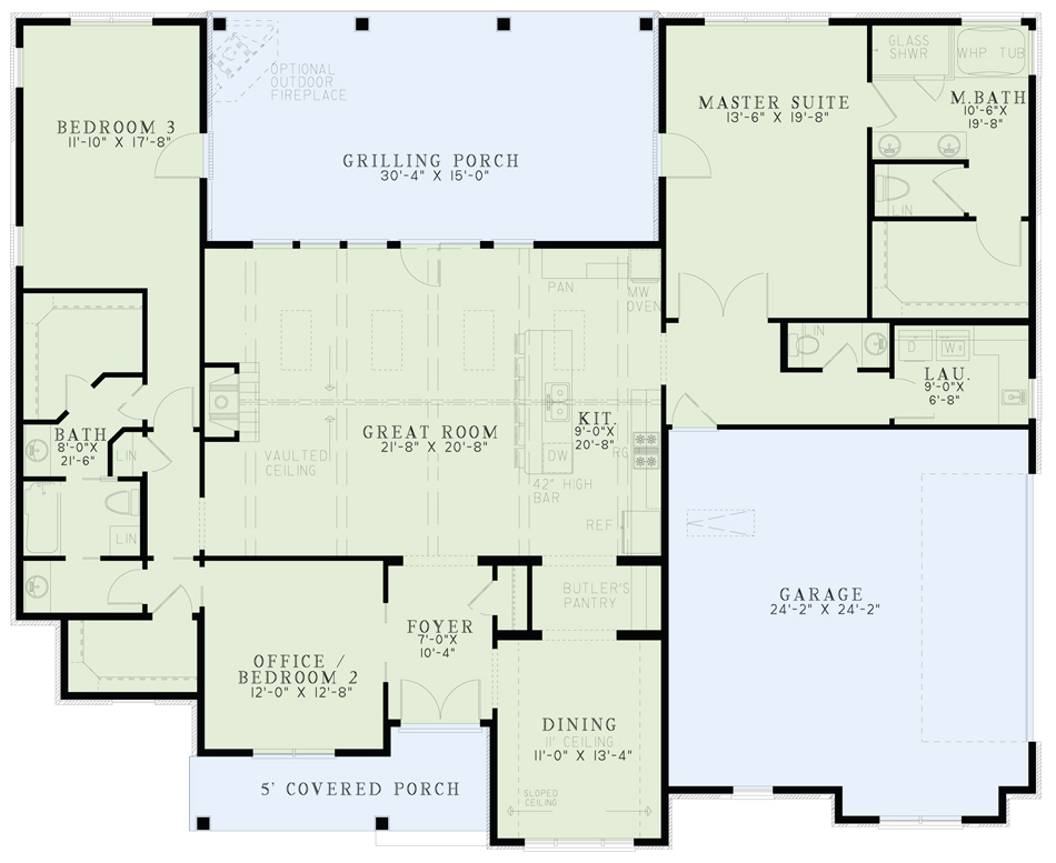 House Plan NDG 1459 Main Floor