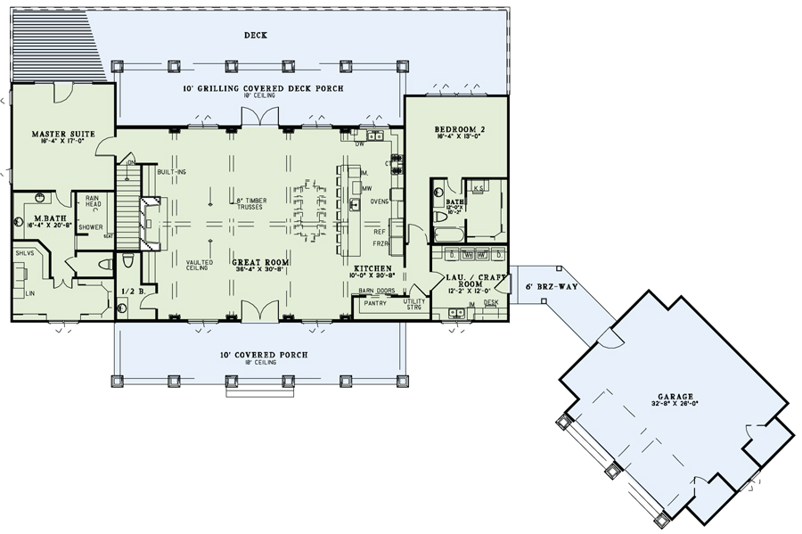 House Plan NDG 1451 Main Floor