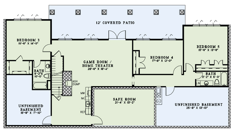 House Plan NDG 1451 Basement
