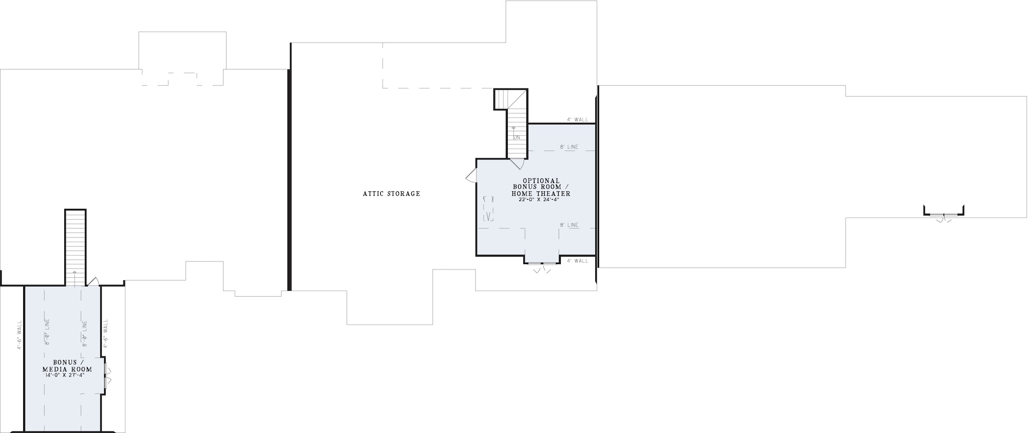 House Plan NDG 1175 Upper Floor