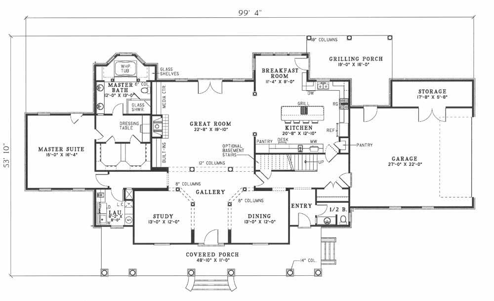House Plan NDG 375 Main Floor