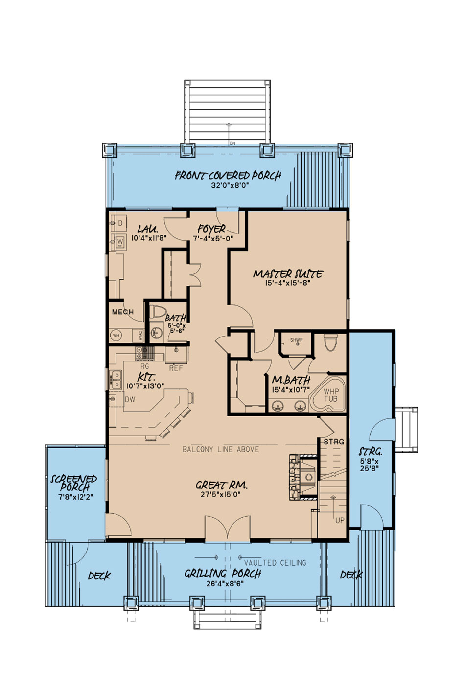 House Plan MEN 5137 Main Floor