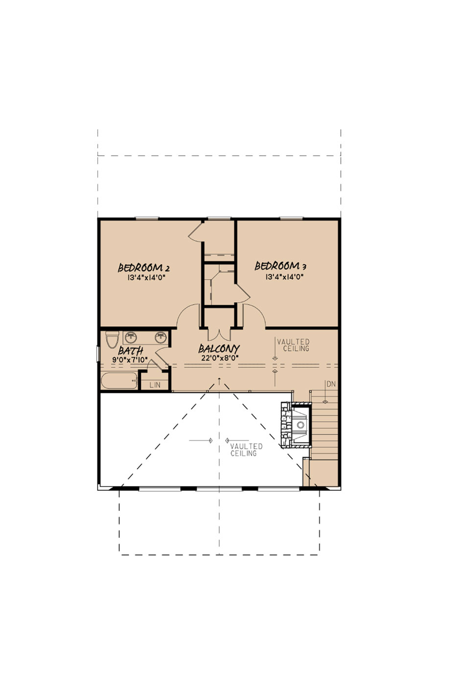 House Plan MEN 5137 Upper Floor