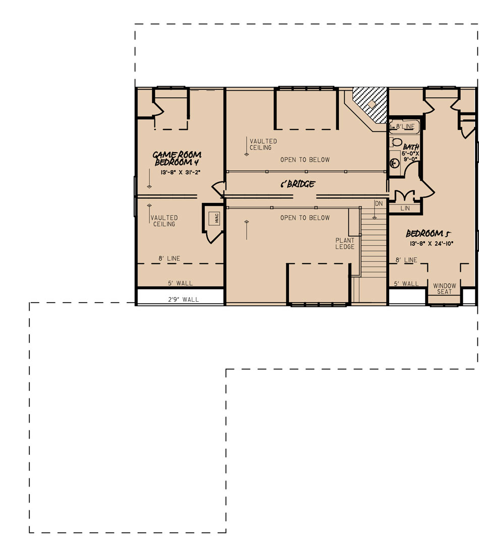 House Plan MEN 5196 Upper Floor