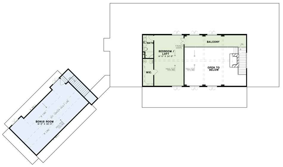 House Plan NDG 1617 Upper Floor