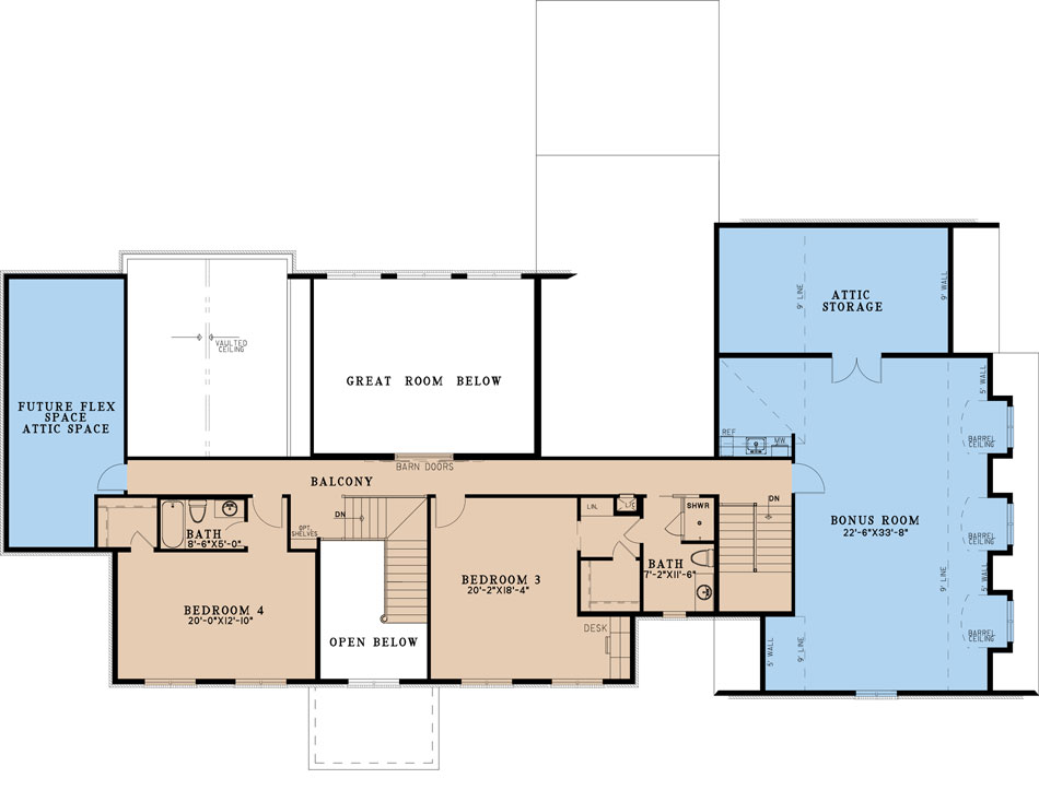 House Plan 5392 Ascott Manor European House Plan Nelson Design Group floor-plan-ascott-bay