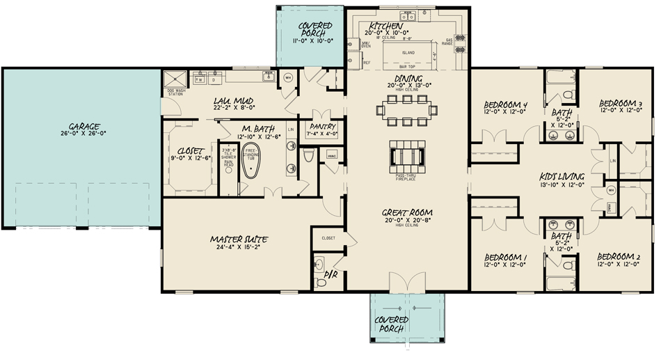 5 Bedroom Barndominium Floor Plans