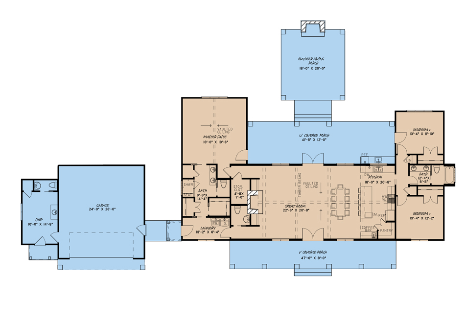 Nelson Design Group House Plan 5151 Bryson Ridge Rustic House Plan Nelson Design Group House Plan 5151 Bryson Ridge Rustic House Plan