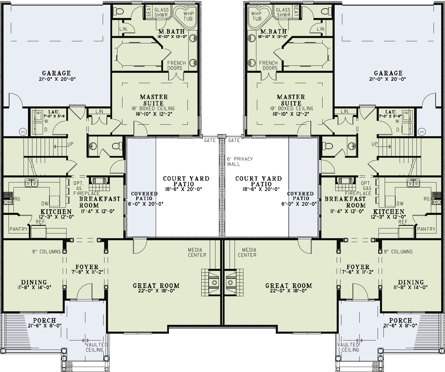 House Plan 1300 Hilda Place Multi Family House Plan House Plan 1300 Hilda Place Multi Family House Plan