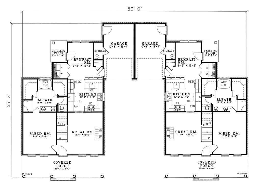 House Plan 432 Brookshire Multi Family House Plan House Plan 432 Brookshire Multi Family House Plan