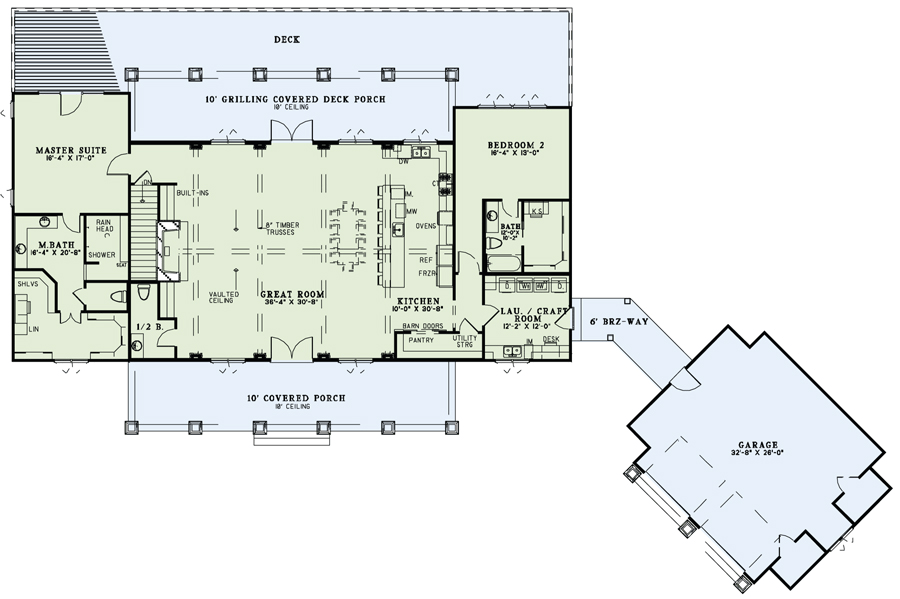 Nelson Design Group › House Plan 1451 Chesapeake Grove